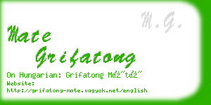 mate grifatong business card